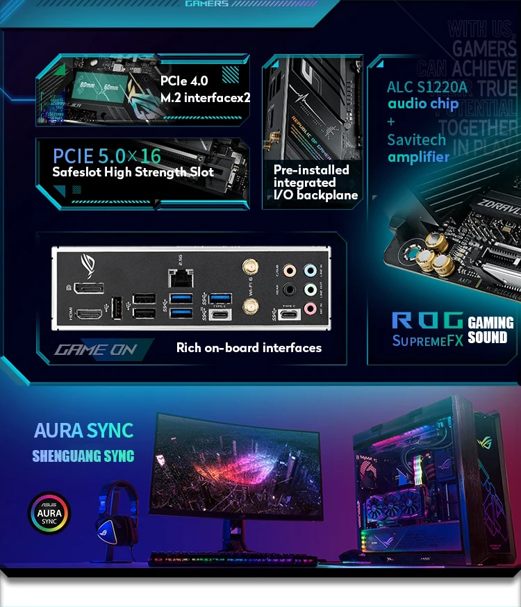 Aura Motherboard Asus Rog Strix B660 I Gaming Wifi Intel H61 Lga1155