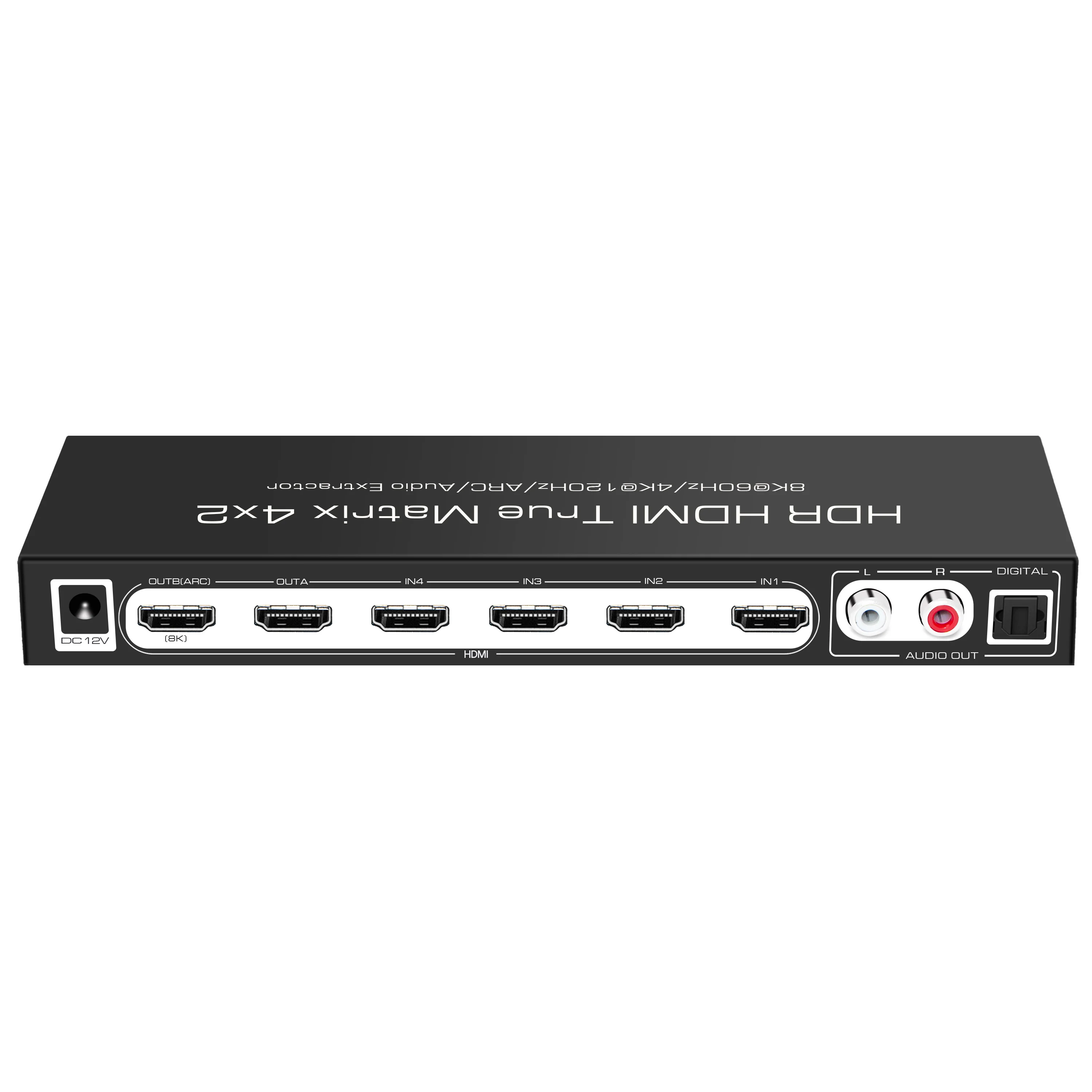 HDMI 2.1 Matrix Splitter HDCP2.3 IR Remote 3840x2160P 4K@120Hz 7680x4320@60Hz 8K HDMI Switch Splitter Matrix 4 In 2 Out From m.alibaba.com