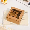 Porta cajas de piel de vacuno de 4 granos