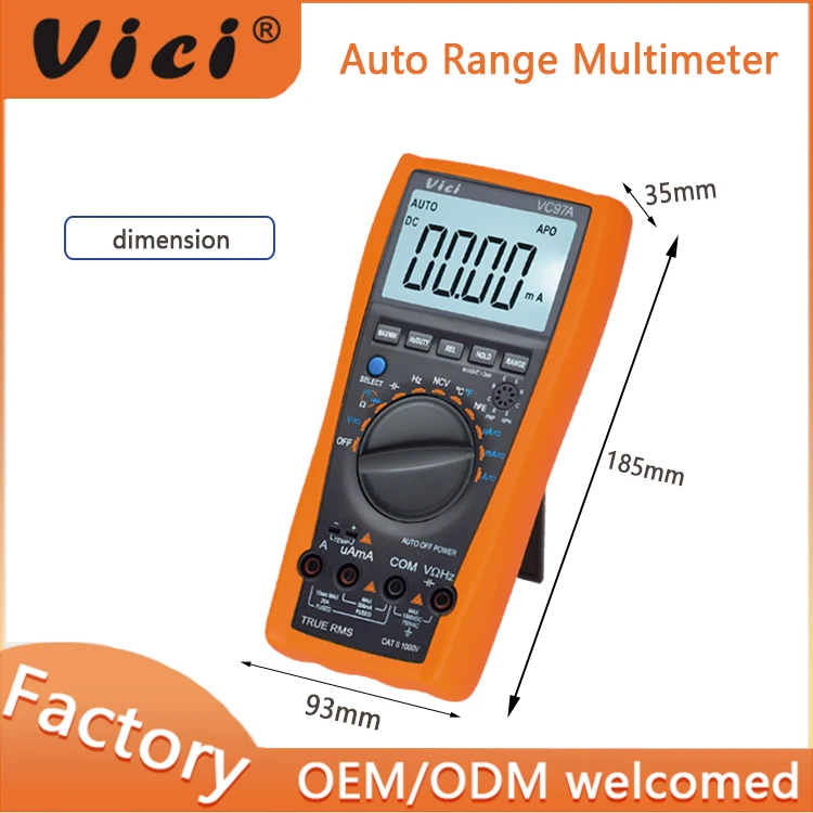 VICIMETER VC99 Multifunction Large LCD Display Digital Multimeter Auto Power Off