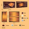 Ensemble de backgammon portable couleur S574 - Anglais - Non magnétique
