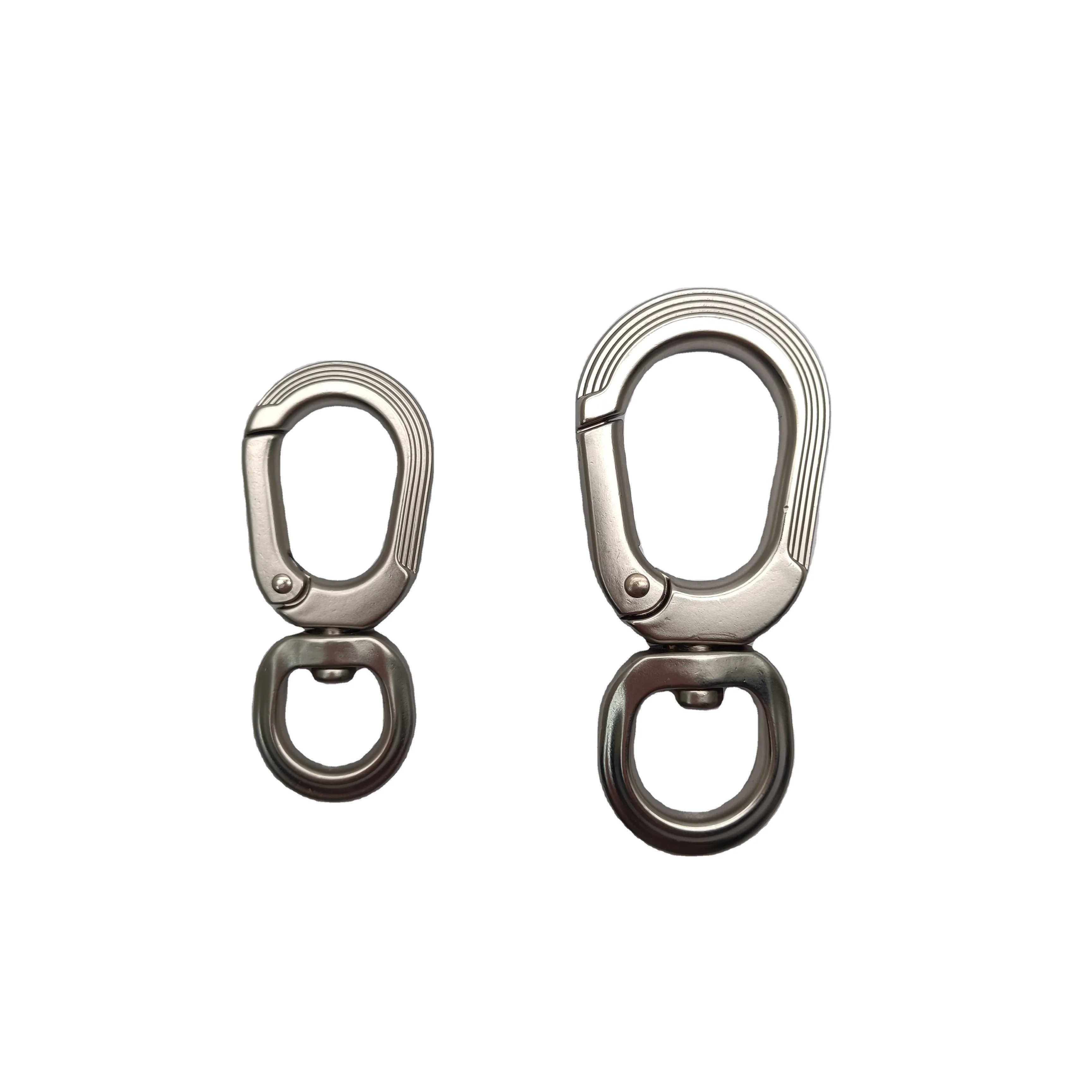 High Quality Zinc Alloy Swivel Snap Hook Oval Ring Keychain Buckle for Dog Leash