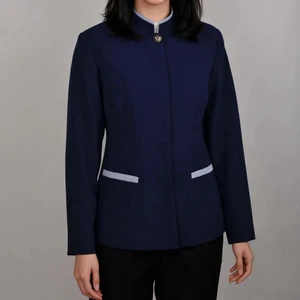 Factory Price Hotel Housekeeping Uniform Solid Color Polyester Workwear Women's Uniform for Hotel Cleaning Staff