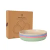 Vertical grain plate (4 sets of boxed) rice   Beige