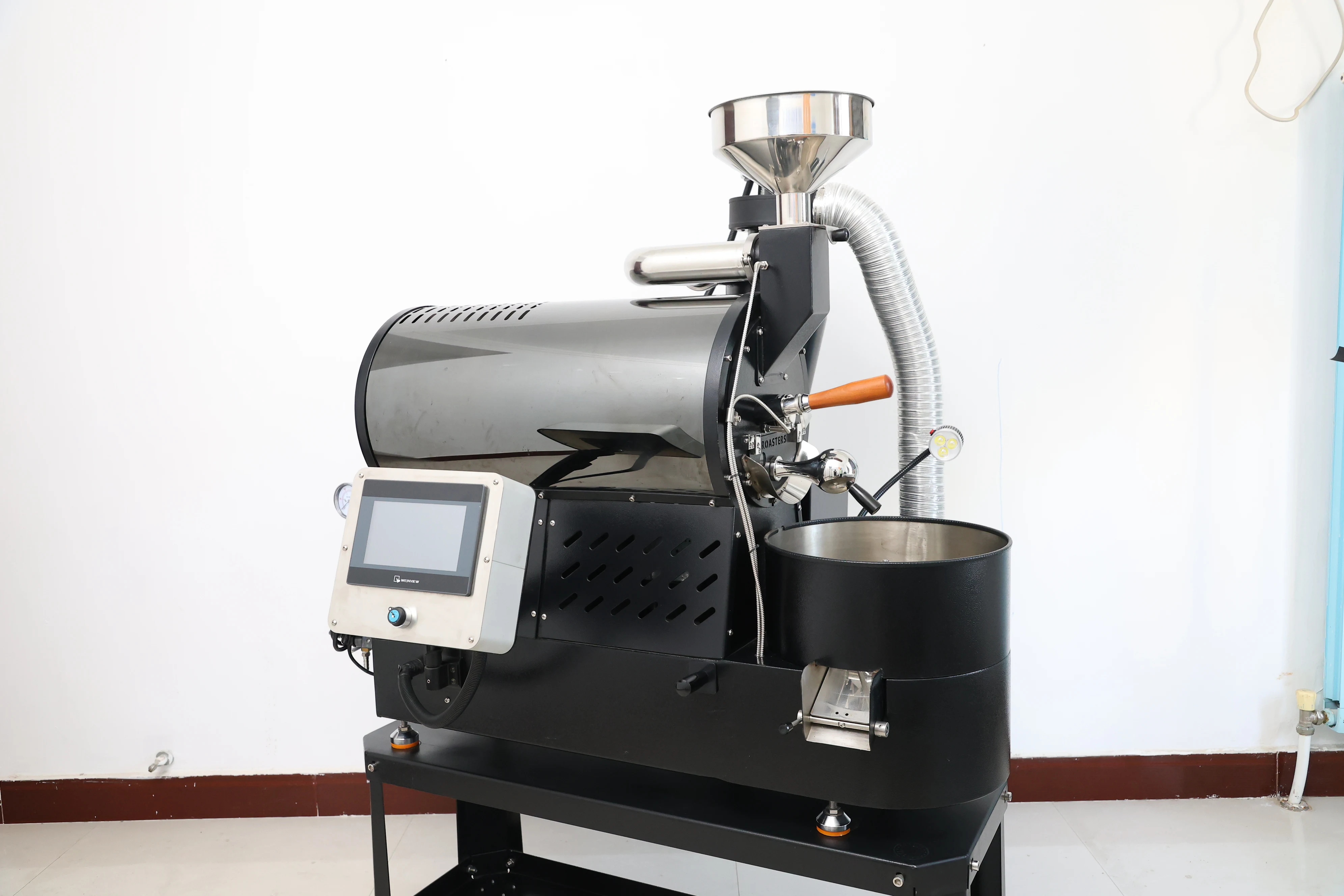 TORRÉFACTEUR DE GRAINS DE CAFÉ TORRÉFACTEUR ÉLECTRIQUE EN ACIER INOXYDABLE DOMESTIQUE AVEC FENÊTRE D'AFFICHAGE ET PLATEAU – SÉNÉGAL