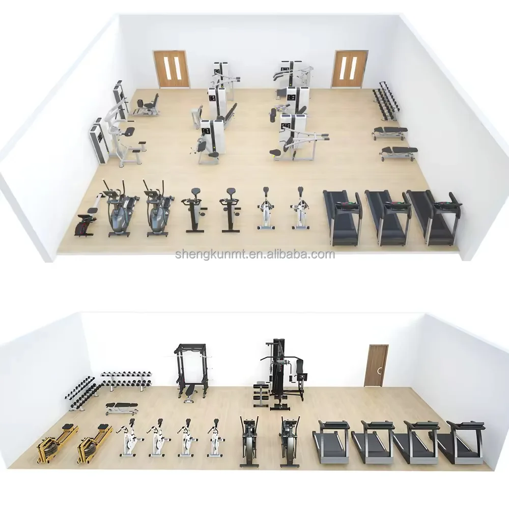 SK 800sqm Gym - Complete Bodybuilding Equipment for Hotels