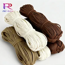1mm 2mm 3mm 5mm 8mm Multicolor Polyester Wrapped Colorful Stretch Round Elastic Cord Rope for Garment