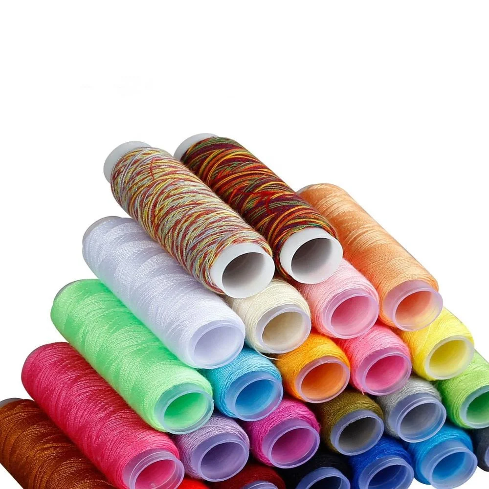 Швейный набор для взрослых и детей, удобный набор для начинающих с многоцветной нитью, иглами, ножницами, наперниками и зажимами-98 шт. шитья