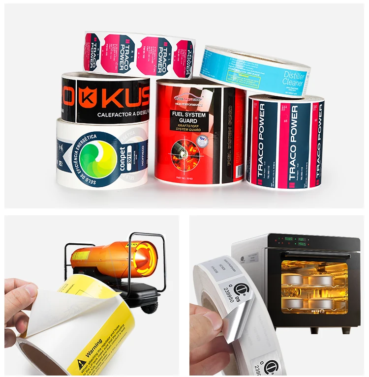 Custom Printed Selfadhesive Logo Waterproof Sticker Removal Removable