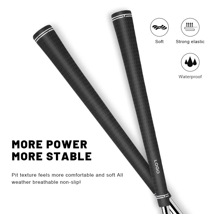 Wholesale Black Golf Club Grips Oem Midsize Jumbo Golf Rubber Grips Custom Logoanti Slip
