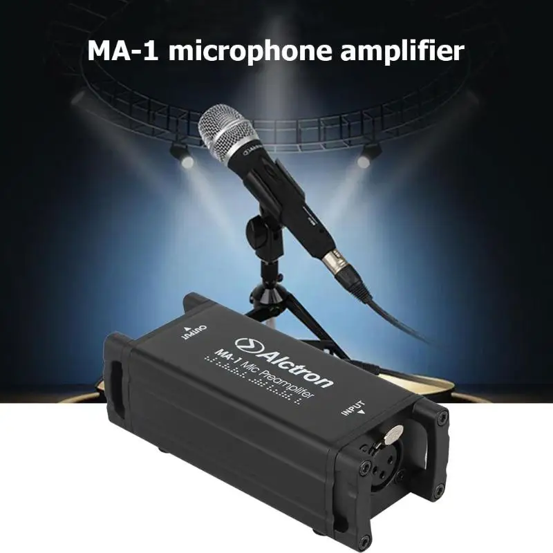 Alctron Ma-1 Mic Preamplifier Anti Drop Buffer Voice Amplifier Booster ...