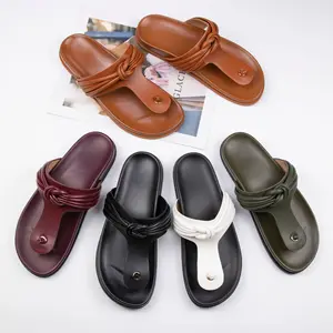2026 Fashion New Sandals Outer Wear Simple Solid Color Thick Bottom Slippers for Women
