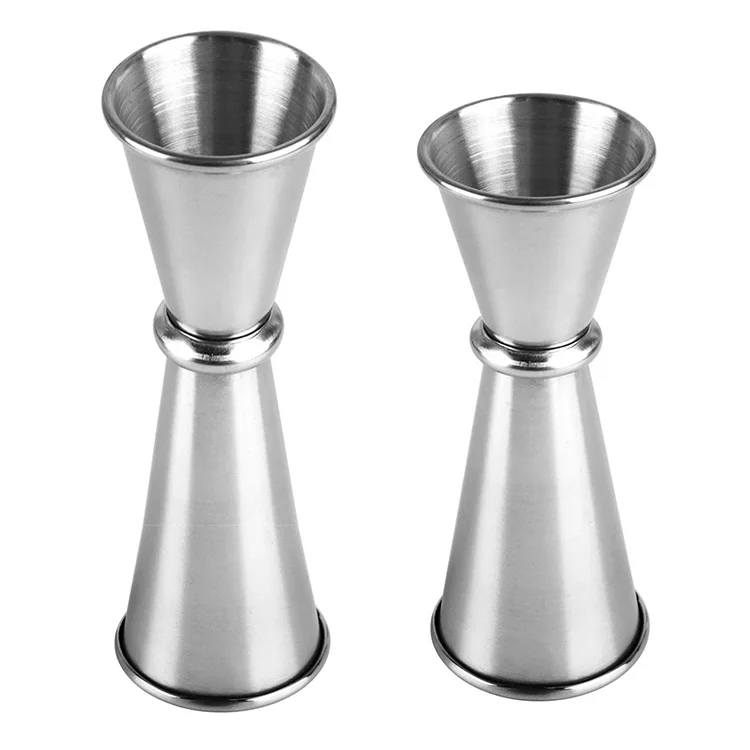 BRIOUT Jigger Giapponese Doppio In Acciaio Inox 304 Per Cocktail – 28 E 56 Grammi, Misure Incise Dentro