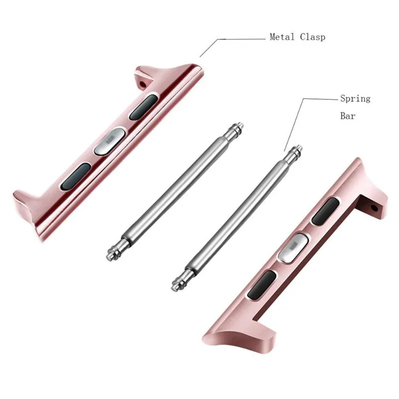 Spring Bar Watch Strap Connector Adapter Compatible with Apple Watch Band, for IWatch Attachment/Clip/Clasp/Hardware/Lug
