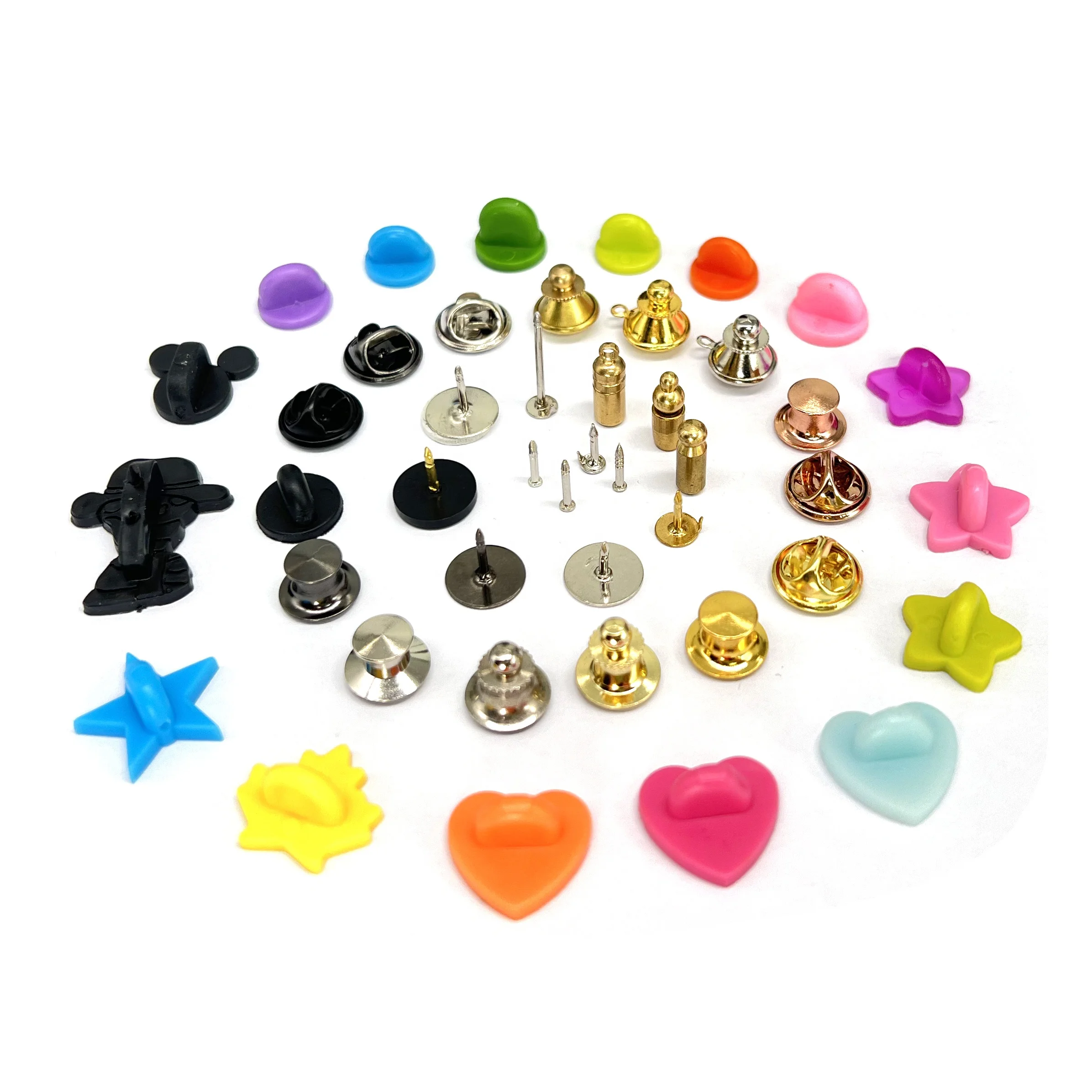 wholesale colorful plastic pin backs various