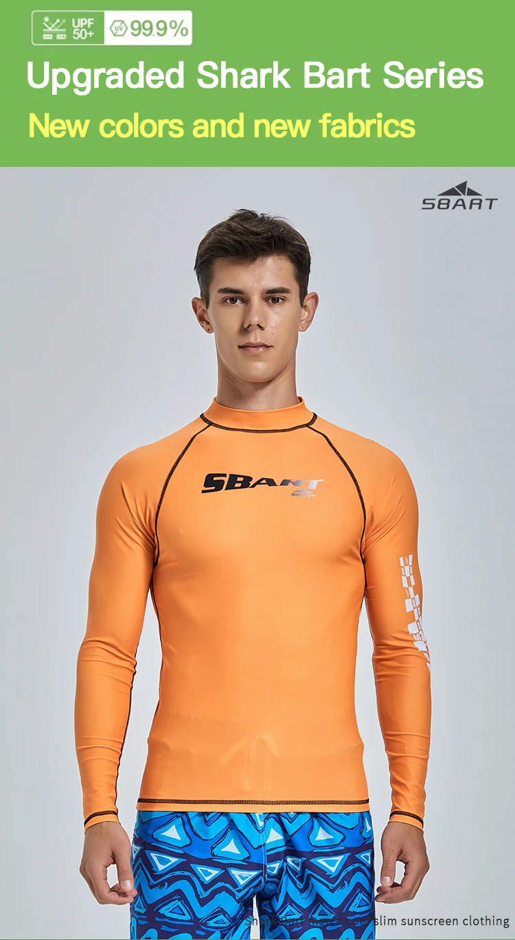 Custom Sublimation Printing Surf Clothes Long Sleeve Rashguard Quick Dry Breathable Men's Rashie UPF50+ Rash Guard For Men