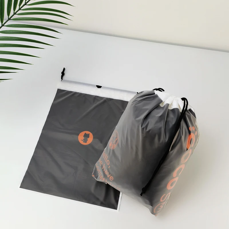 Oem Odm Custom Logo Recyclable Dust Bag Rpet Drawstring Bag Packing Shoes And Clothing Product Drawstring Bag