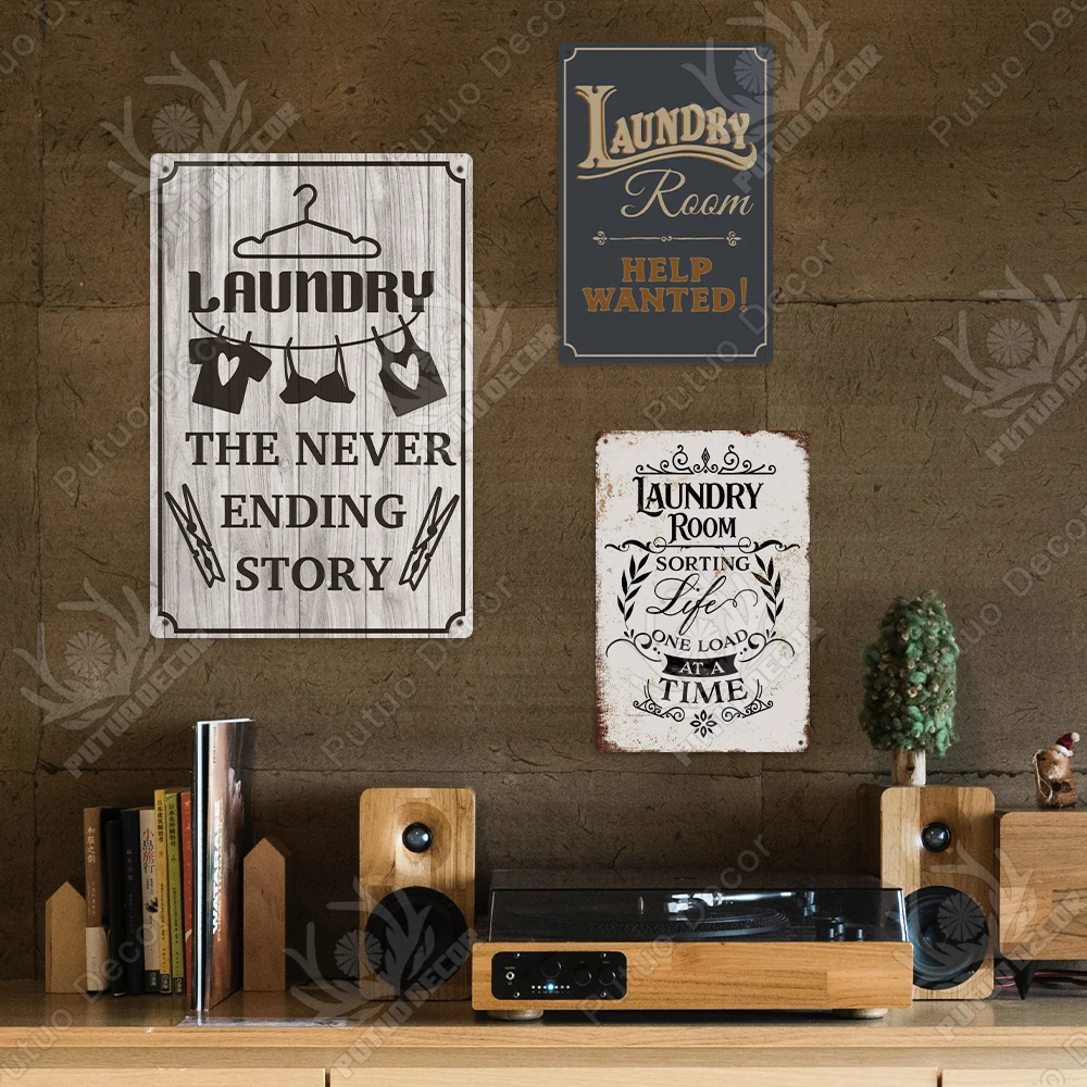 Targa decorativa da parete in latta, stile vintage, 30,5 x 20,3