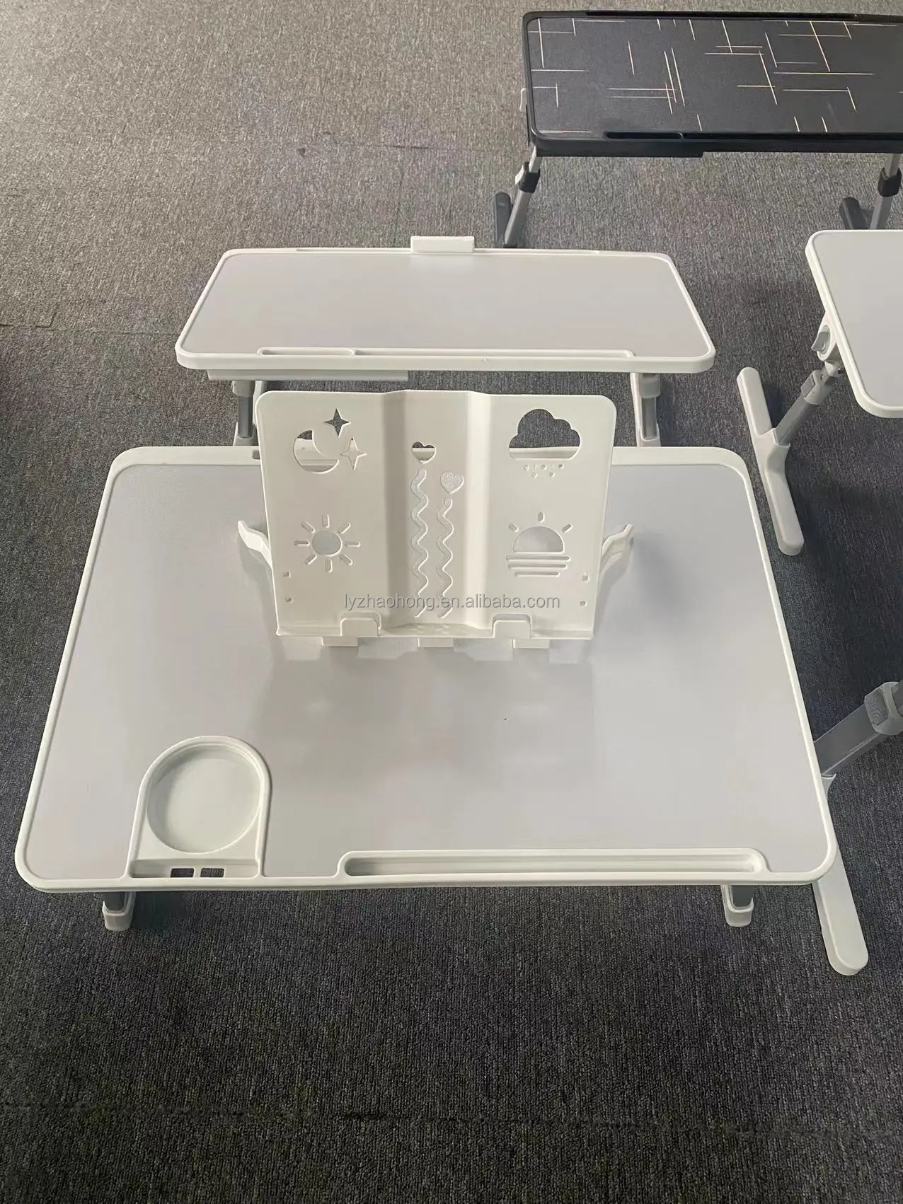 Aluminum Alloy Folding Computer Desk Adjustable Height Folding Computer