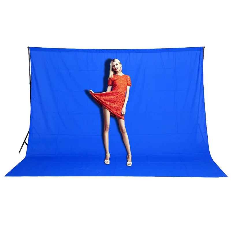 3*3M Cotton Muslin Photo Background Photography Backdrops Studio Blue Screen Chroma Key Background Fotografia