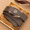 gold buckle brown-110cm