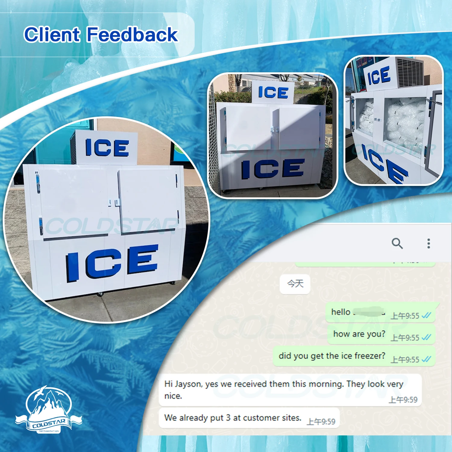 Custom Cold Storage Bagged Deep Ice Cube Freezer Buy Ice Cube Freezer