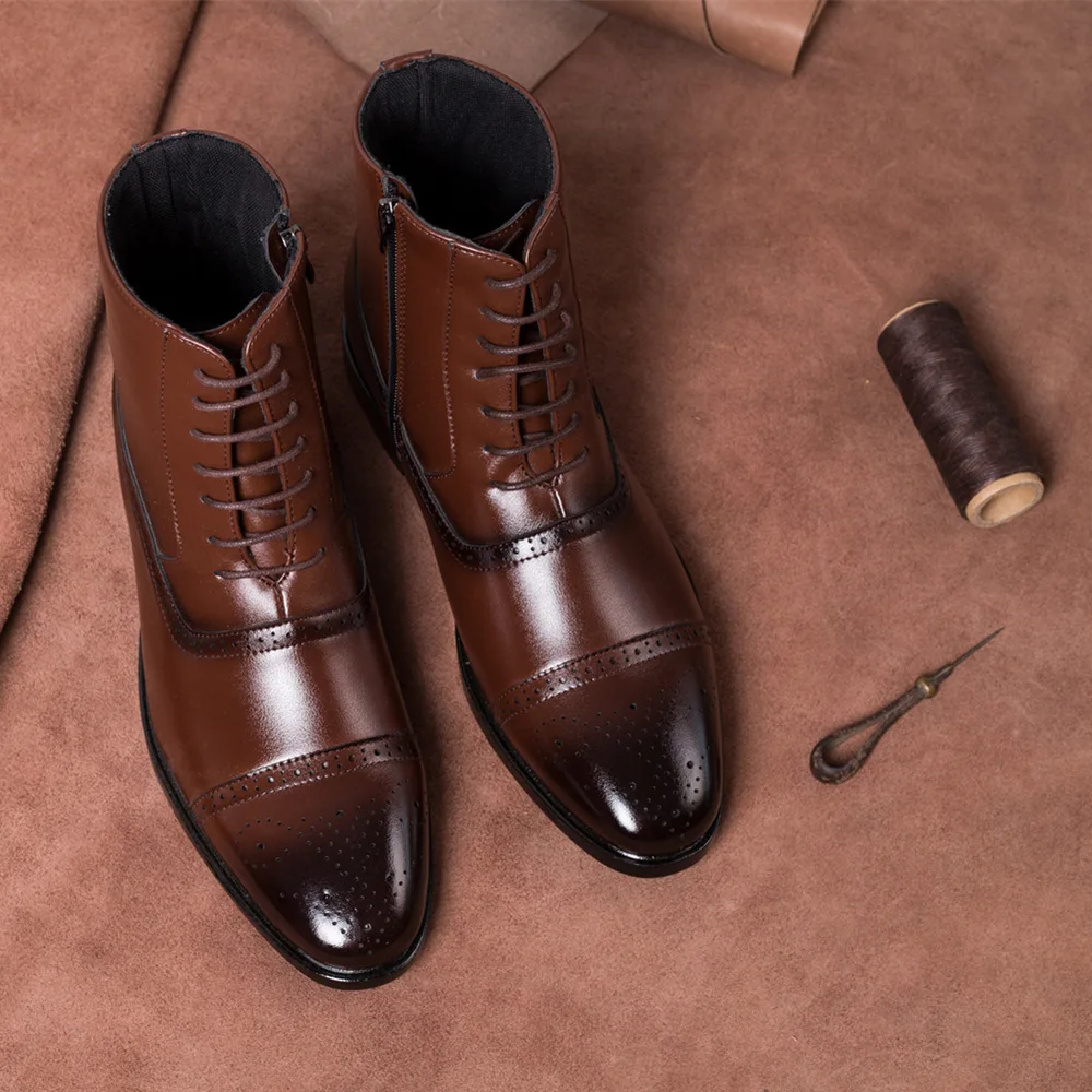 High Quality Dress Boots Mens Leather Shoes Pointed Toe Fashion Business  Wedding Dress Shoes Boots| Alibaba.com