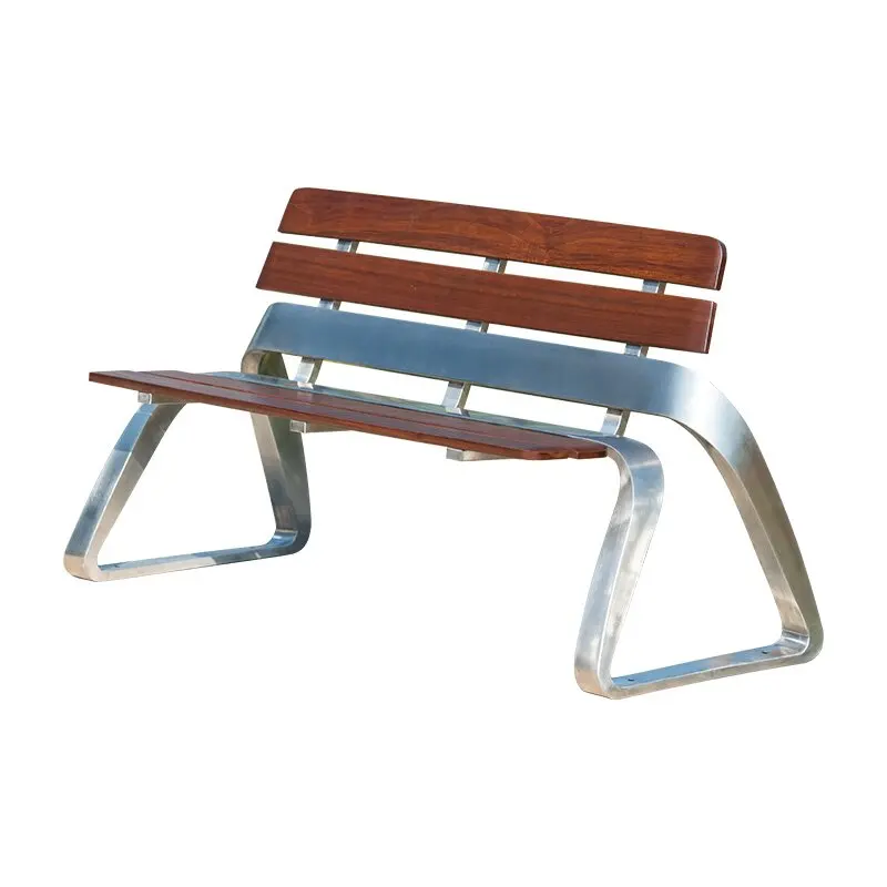 outdoor furniture decorative bench outside park Stainless steel composite bench seating out door garden patio chair bench