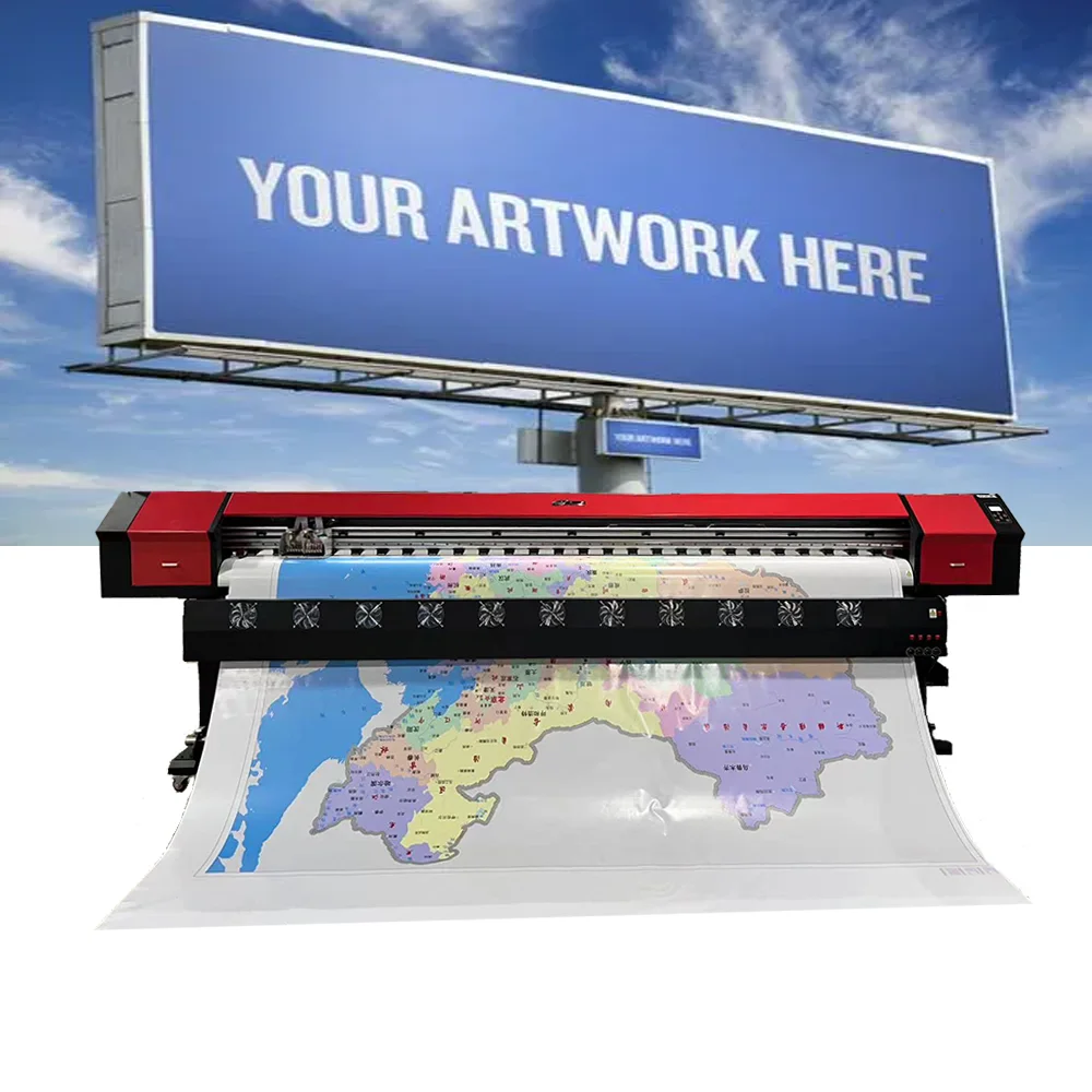 Large Wide Format 3.2m Eco Solvent Printer I3200 Xp600 Eco Solvent Plotter for Vinyl Canvas Banner Printing Machine details