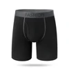 Nero: boxer lunghi#Cuciture a Colori