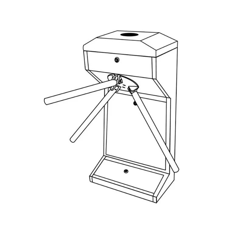 High Security Heavy-Duty High Quality Tripod Turnstile Access Control Barrier Gate for Gyms Pedestrian Turnstile Mechanism