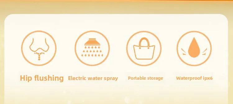 Newest Foldable Nozzle Portable Bidet Sprayer with 1600mAh Rechargeable Battery Handheld Travel Toilet Personal Hygiene Device manufacture