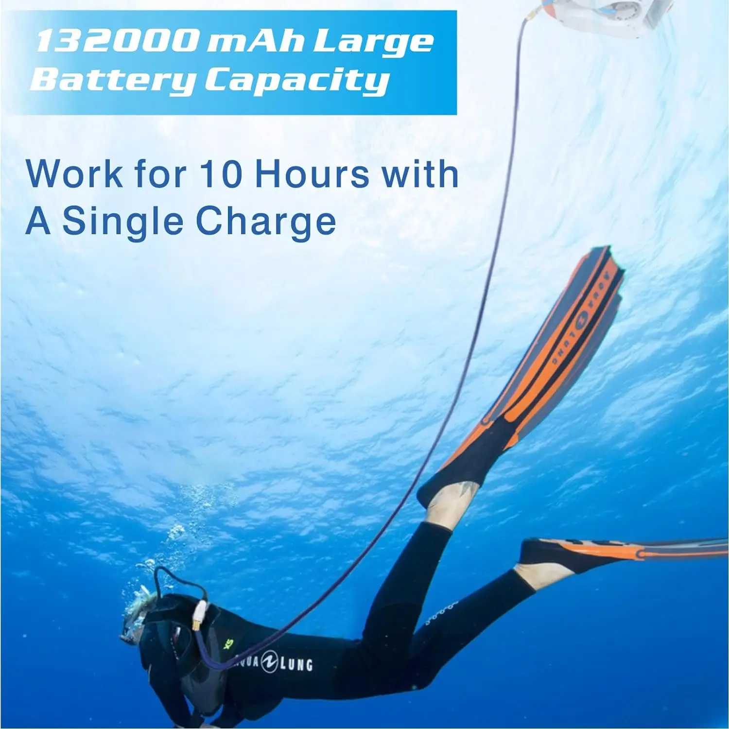 Portable Rechargeable Scuba Diving Ventilator Tankless Waterproof Air Compressor Swimming Pool Toys Diving Equipment Toys