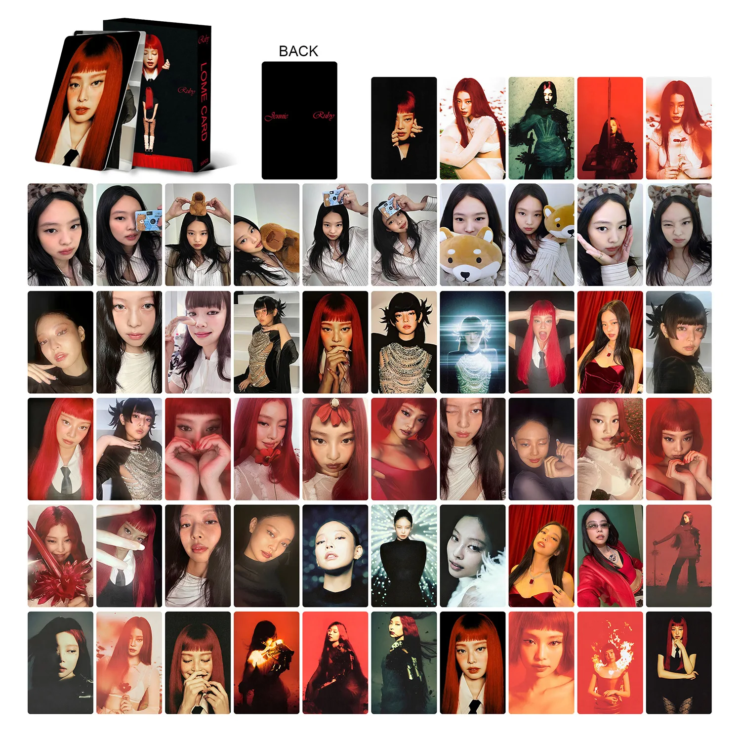 55pcs/box Jennie Return Albums Ruby Little Card Jin Jenny Personal 