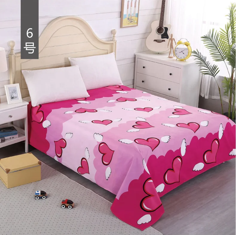 Bedding milled bed sheet single new four season plant cotton bed sheet