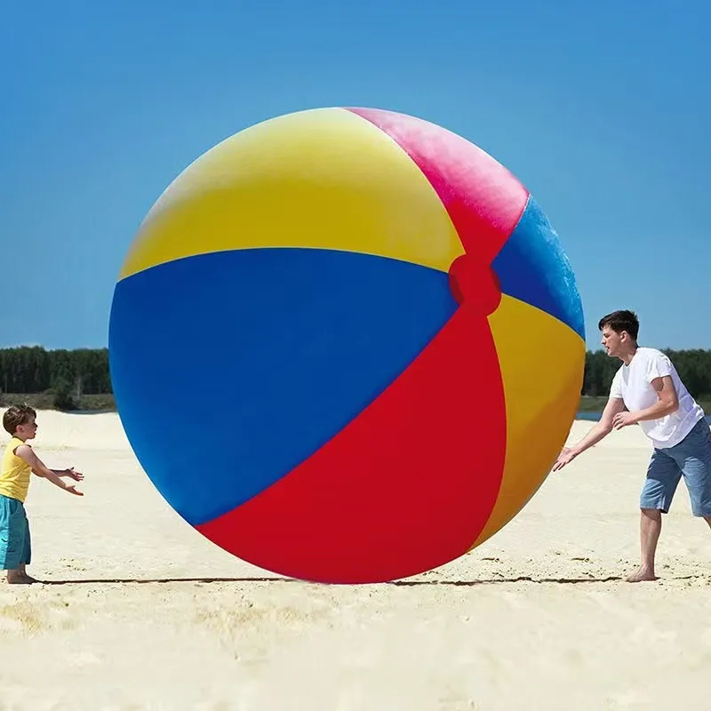 Hot-selling Eco-friendly PVC Inflatable Giant Beach Ball 100cm/150cm/200cm Customizable preview 3