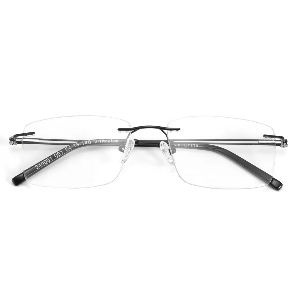 Bemore New Model High Quality Men Japan Beta Titanium Rimless Frames Glasses Eyeglasses