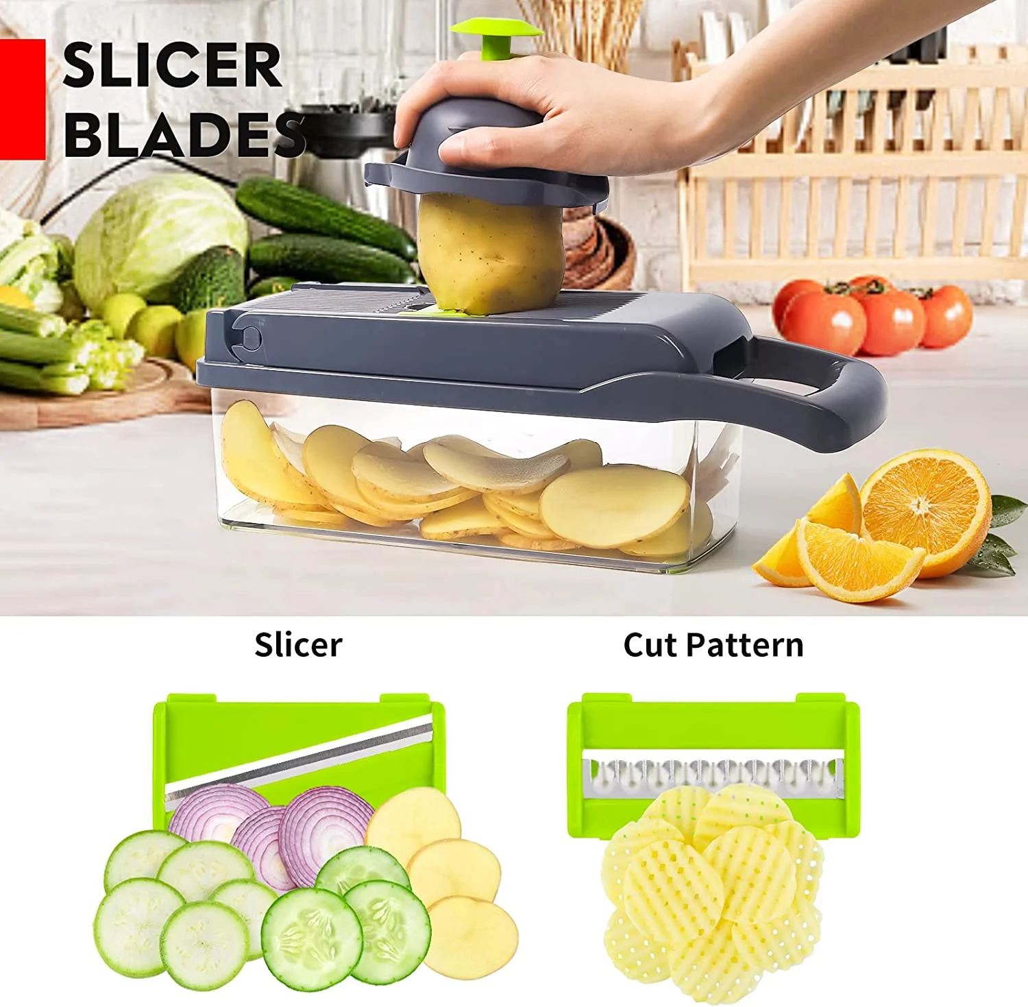 Hand-held Fruit Slicer Multi-function Orange Slicer Fruit Vegetable Slicer  Lemon Tomato Slicer Kitchen Gadgets Dropshipping - AliExpress