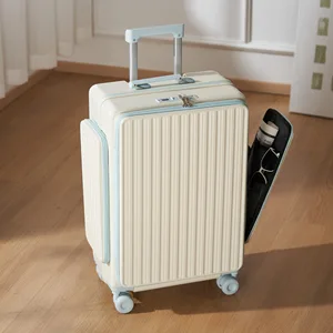 2026 New Model 20-inch Female High-appearance-level Password Travel Suitcase Universal Wheel Trolley case Custom logo