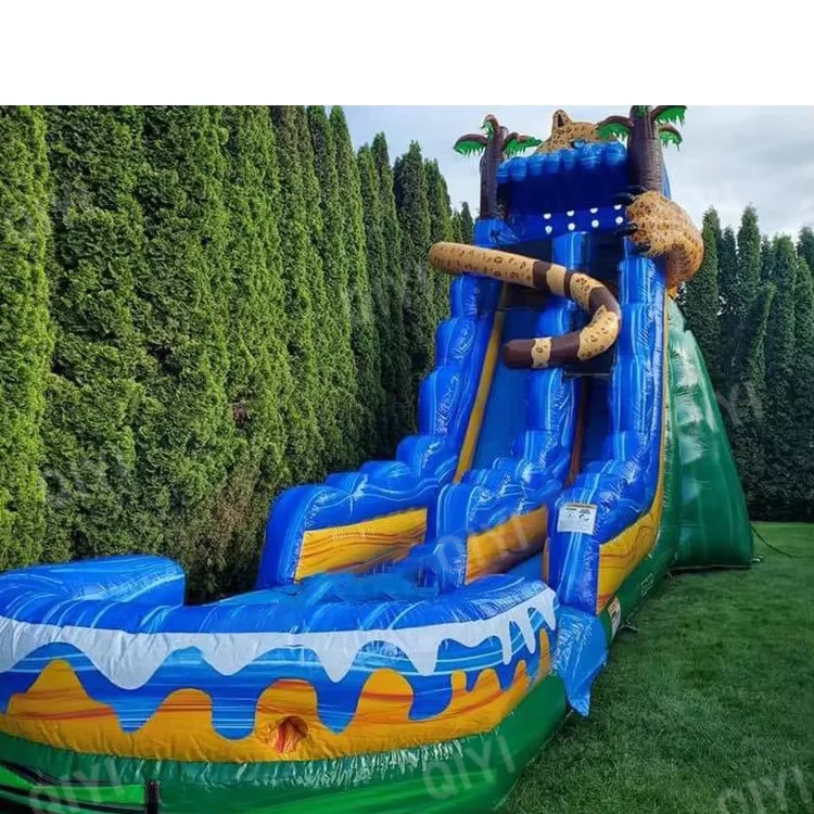 Inflatable Water Slide With Pool for Adult