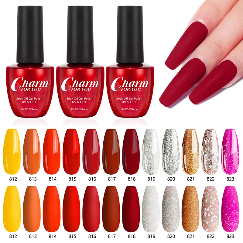 23 Colors Soak-Off UV Gel Nail Polish 10ML DIY Friendly Color Gel