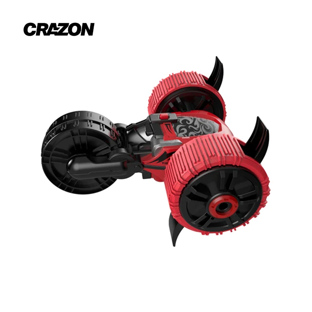 Crazon New Arrival High Quality 180 Spin On Water And Ground 2.4G Tricycle Amphibious Stunt Car