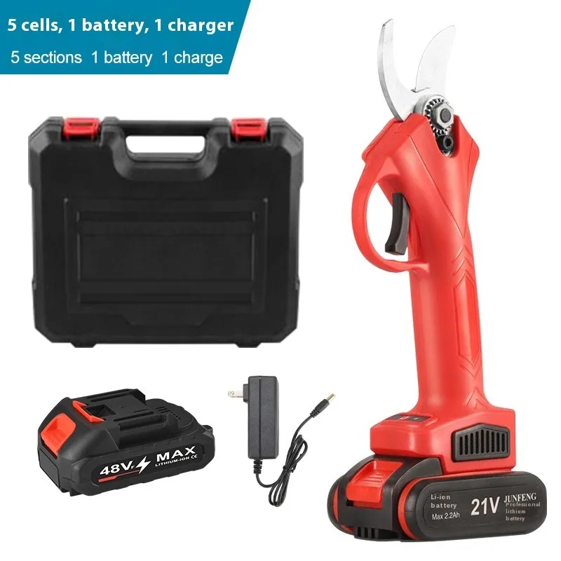 TEBAK Factory Sale New Electric Power Pruning Shears with Lithium Battery Wireless Outdoor Fruit Branch Scissors Garden Care