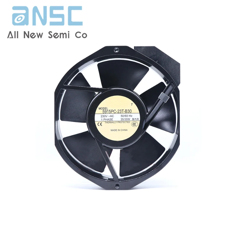 Original Axial flow fan 5915PC-23T-B30 35W 0.18A 230VAC 3200rpm Industrial AC cooling UPS power fan