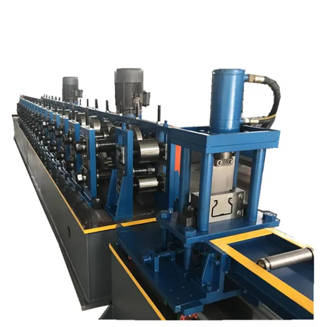 Warehouse Market Shelves Storage Rack Upright Pilliar Steel Profile Roll Forming Machine
