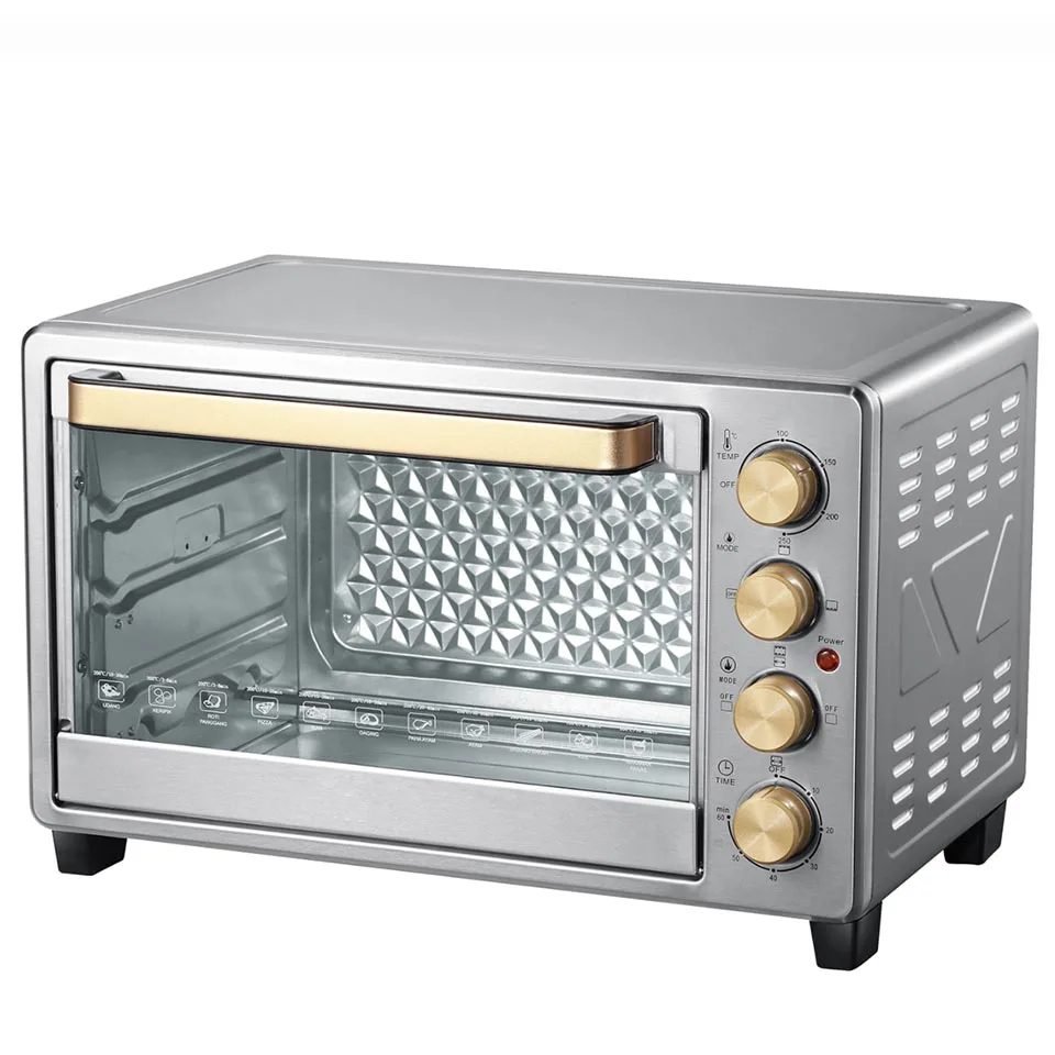China Factory 28L Electr Oven with Hot Plate Mini Electr Oven Pizza Maker Machine Electric Oven