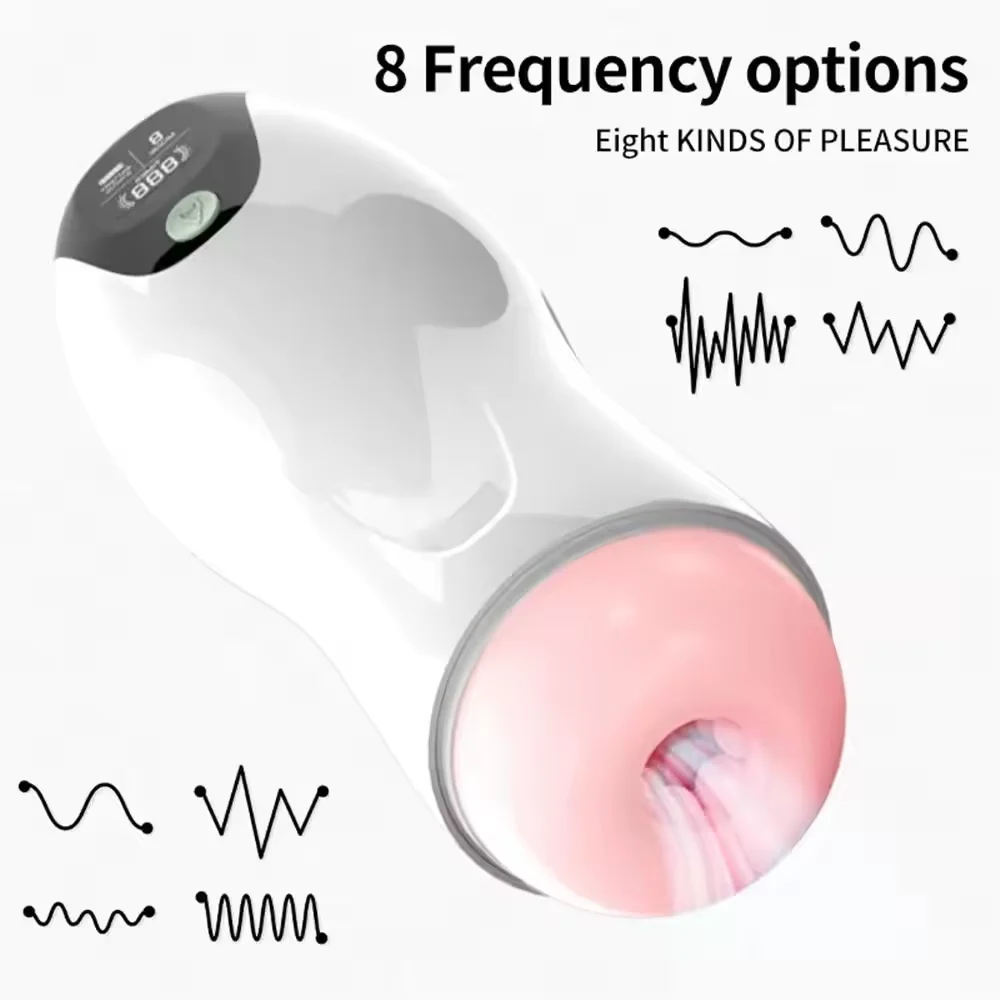 Safe Electric Delayed Ejaculation Training Real Vaginal Feel Seductive Voice Adult Sex Toy Automatic Masturbation Cup for Men