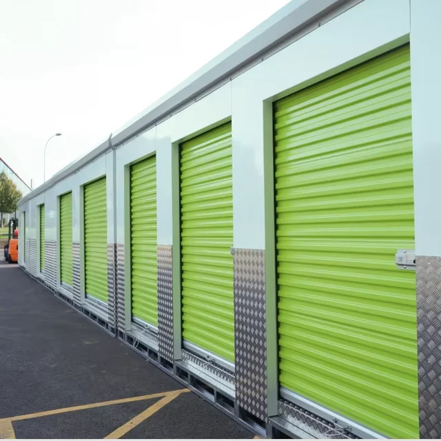 Factory Direct Customized Self Storage Units Whole Sale Hallway System with Roll-up Rolling Shutter Doors for Warehouses
