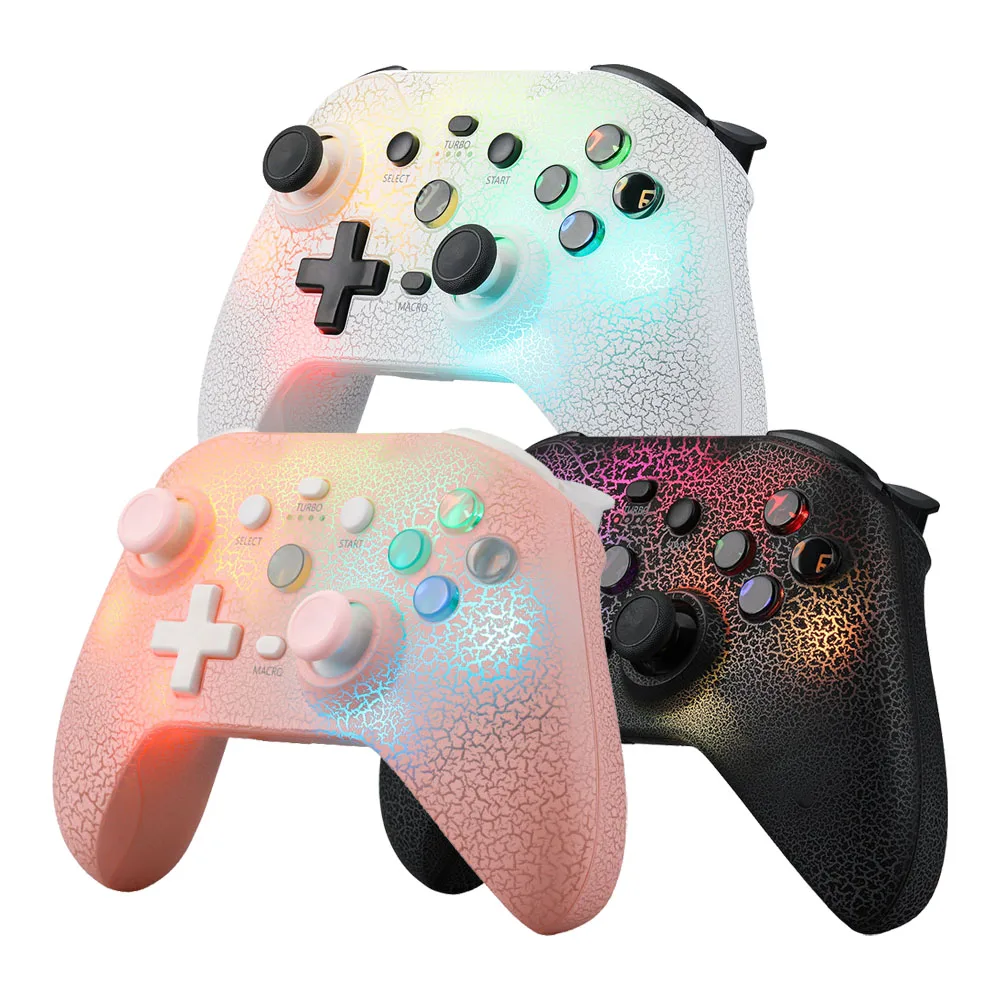 NS21 Dazzling RGB Light Effect Game Controller for Ios/android/pc