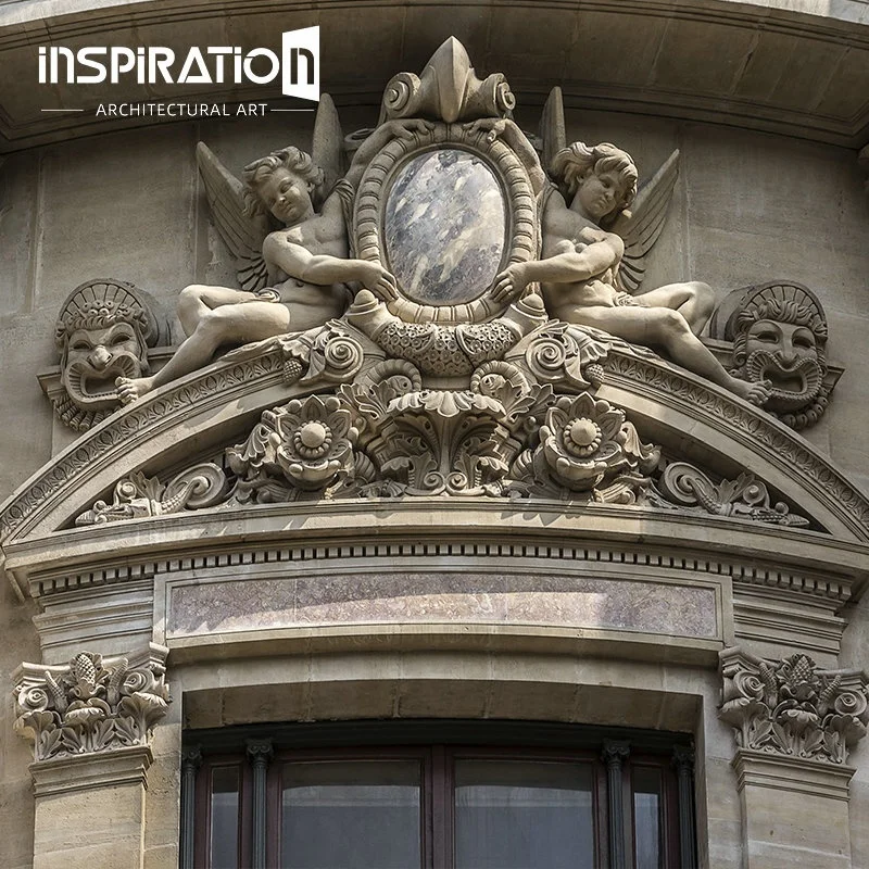 15 Years Architectural Glass Reinforced Concrete (GRC) Manufacturer Customized Produce Stone Window Frame and  GRC Door Design
